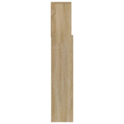 Vidaxl Headboard Cabinet Sonoma Oak 180X19X103.5 Cm Headboard Cabinets - thumbnail 4