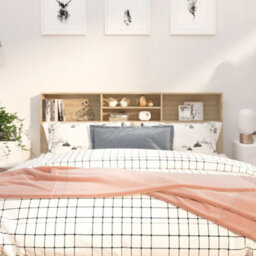 Vidaxl Headboard Cabinet Sonoma Oak 180X19X103.5 Cm Headboard Cabinets - thumbnail 1