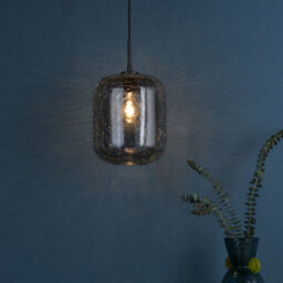 Pagazzi Lighting Pagazzi Quinna 1-Light Smoked Glass Pendant - thumbnail 1