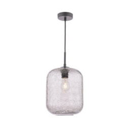 Pagazzi Lighting Pagazzi Quinna 1-Light Smoked Glass Pendant - thumbnail 3