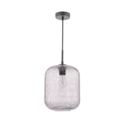 Pagazzi Lighting Pagazzi Quinna 1-Light Smoked Glass Pendant - thumbnail 4