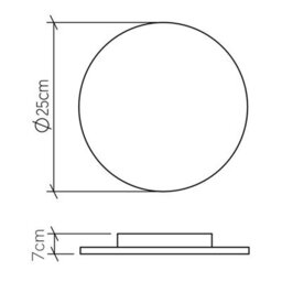 Luminosa Lighting Elstead Clean Flush Wall Lamp Teak - thumbnail 3