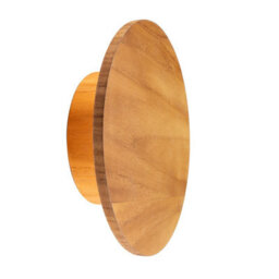 Luminosa Lighting Elstead Clean Flush Wall Lamp Teak - thumbnail 1