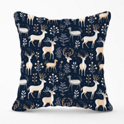 Warren Reed Designer Reindeer, Whimsical, Illustration Pattern Cushions 60Cm X 60Cm - thumbnail 1