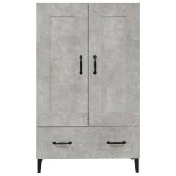 Berkfield Highboard Concrete Grey 70X31X115 Cm Engineered Wood - thumbnail 6