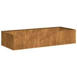 Berkfield Planter Rusty 200X80X40 Cm Weathering Steel - thumbnail 2