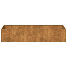 Berkfield Planter Rusty 200X80X40 Cm Weathering Steel - thumbnail 5