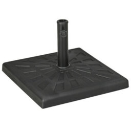 Outsunny 19Kg Square Resin Garden Parasol Base For Poles Of 32mm, 38mm, 48mm - thumbnail 2