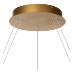 Lucide Vidal - Pendant Light - 78 Cm - Led Dim. - 1X92W 2700K - Matt Gold / Brass - thumbnail 7