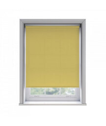 155Cm No Drill Self Adhesive Ochre Thermal Blackout Roller Blind (170Cm Drop)