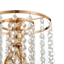 Living And Home Gold Crystal Flowers Arrangement Stand Tall Vase Wedding Table Centerpiece 54Cm (H) - thumbnail 5
