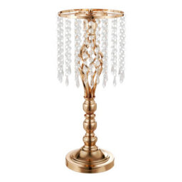 Living And Home Gold Crystal Flowers Arrangement Stand Tall Vase Wedding Table Centerpiece 54Cm (H) - thumbnail 4