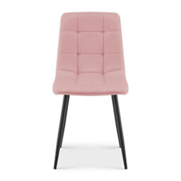 Bravich Zurich Velvet Embossed Dining Chair - Pink - thumbnail 5