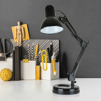Homelife 35W 'swing Poise' Hobby Desk Lamp - Onyx Black - image 1