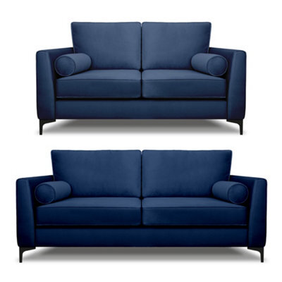 Modern Home Zara 3+2 Seater Sofa Set Navy - image 1