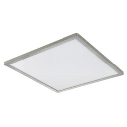 Luminosa Lighting Luminosa Sapana 42Cm Square Flush Ceiling Light Nickel Matt Ip44 Led 3000K - thumbnail 2