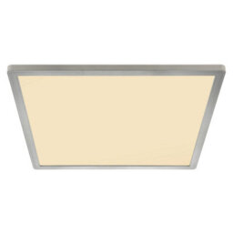 Luminosa Lighting Luminosa Sapana 42Cm Square Flush Ceiling Light Nickel Matt Ip44 Led 3000K - thumbnail 3