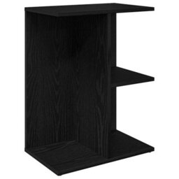 Berkfield Bedside Tables 2 Pcs Black Oak 46.5X29X61 Cm Engineered Wood - thumbnail 4
