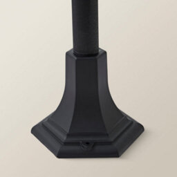 Valuelights Traditional 1.2M Black Ip44 Outdoor Garden Lamp Post Bollard Light - Includes 6W Led Gls Bulb 3000K Warm White - thumbnail 5