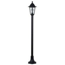 Valuelights Traditional 1.2M Black Ip44 Outdoor Garden Lamp Post Bollard Light - Includes 6W Led Gls Bulb 3000K Warm White - thumbnail 1