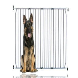 Bettacare Extra Tall Eco Screw Fit Pet Gate, Grey, 130Cm - 140Cm, Extra Tall Gate 100Cm In Height, Screw Fitted Dog Gate - thumbnail 1