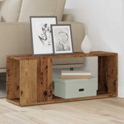 Berkfield Tv Cabinet Old Wood 80X24X32Cm Engineered Wood - thumbnail 3