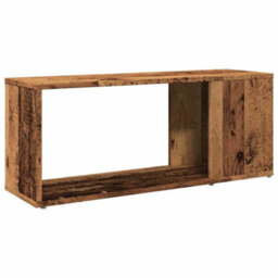 Berkfield Tv Cabinet Old Wood 80X24X32Cm Engineered Wood - thumbnail 7