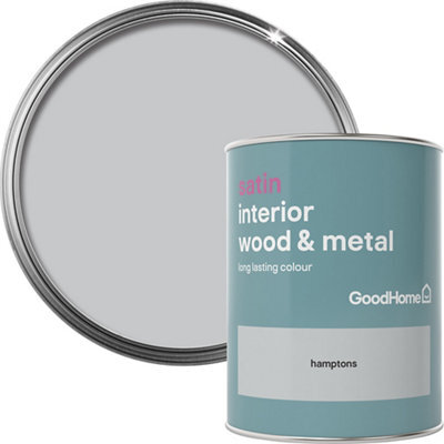 GoodHome Hamptons Satin Interior Metal & Wood Paint, 750Ml - image 1