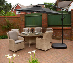 Glendale Garden & Leisure 3M Cantilever Parasol - L300 X W300 Cm - Grey - thumbnail 2