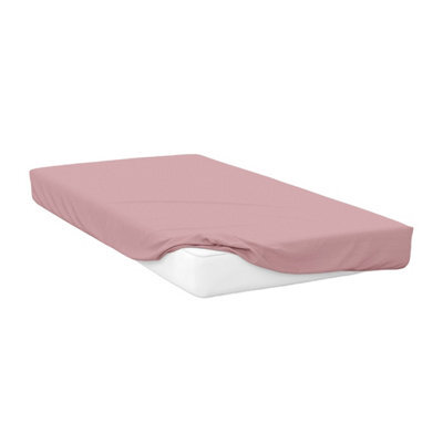 Belledorm 400 Thread Count Egyptian Cotton Extra Deep Fitted Sheet Blush (Kingsize) - image 1
