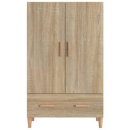 Berkfield Sturdy Highboard Sonoma Oak 70X31X115 Cm Engineered Wood - thumbnail 3