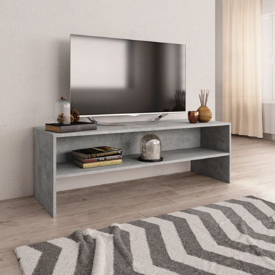 Berkfield Tv Cabinet Concrete Grey 120X40X40 Cm Engineered Wood - image 1