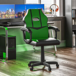Lassic Vida Designs Comet Green & Black Racing Gaming Chair Ukfr High Back Adjustable Height