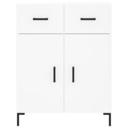 Berkfield Highboard White 69.5X34X180 Cm Engineered Wood - thumbnail 8