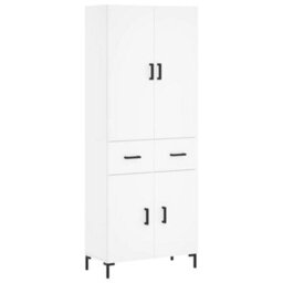 Berkfield Highboard White 69.5X34X180 Cm Engineered Wood - thumbnail 2