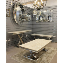 Cream Marble Top Modern Console Table Hallway Side Table Living Room Furniture - thumbnail 5