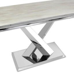 Cream Marble Top Modern Console Table Hallway Side Table Living Room Furniture - thumbnail 7