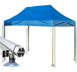 Crocodile Trading 3M X 4.5M Extreme 40 Commercial Instant Shelter Pop Up Gazebos Frame & Canopy - Royal Blue - thumbnail 1