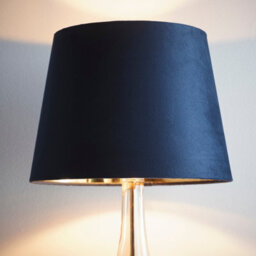 K Living Navy Velvet Empire Shade For Ceiling And Table Lamp 14 Inch Shade - thumbnail 2