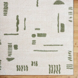 Livabliss Fossay Shaggy-Washable Beige Green Modern Hig Pile Living Bedroom Rug 140 X 200 Cm Easy Care, Non Shedding - thumbnail 7