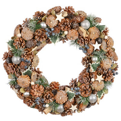 Dibor Traditional Giant Ivy Front Door Autumn Wreath Winter Spring Wreath  50Cm - image 1