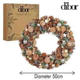 Dibor Traditional Giant Ivy Front Door Autumn Wreath Winter Spring Wreath  50Cm - thumbnail 5