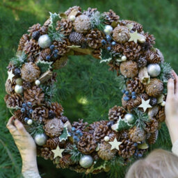 Dibor Traditional Giant Ivy Front Door Autumn Wreath Winter Spring Wreath  50Cm - thumbnail 3