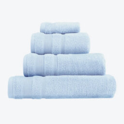 Allure Bath Fashions Luxury Zero Twist Egyptian Cotton Bath Towel - Baby Blue - thumbnail 1