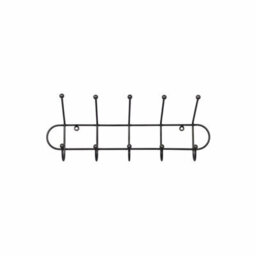 Garden Trading Large 5 Hook Rail Coat Rack Hat Wall Mounted Hanger Suitable In Hallway Bedroom Office - thumbnail 4