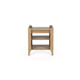 Ashfield Natural Oak Lamp Table With Removable Shelf - thumbnail 3
