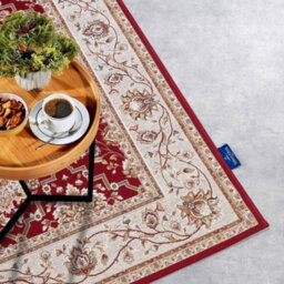The Rugs Villeroy & Boch 1767 Indoor Outdoor Rug - Flat Woven Durable Polyester In Red - thumbnail 5