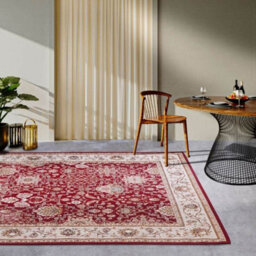 The Rugs Villeroy & Boch 1767 Indoor Outdoor Rug - Flat Woven Durable Polyester In Red - thumbnail 6