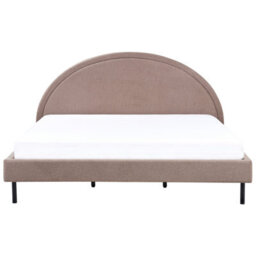 Beliani Bed Boucle Margut 180 X 200 Cm (Eu Super King) Taupe - thumbnail 5