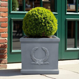 Idealist™ 30Cm Planter, Grey Light Concrete Square Garden Planter, Flower Box, Faux Lead Outdoor Plant Pot For Trees - thumbnail 1